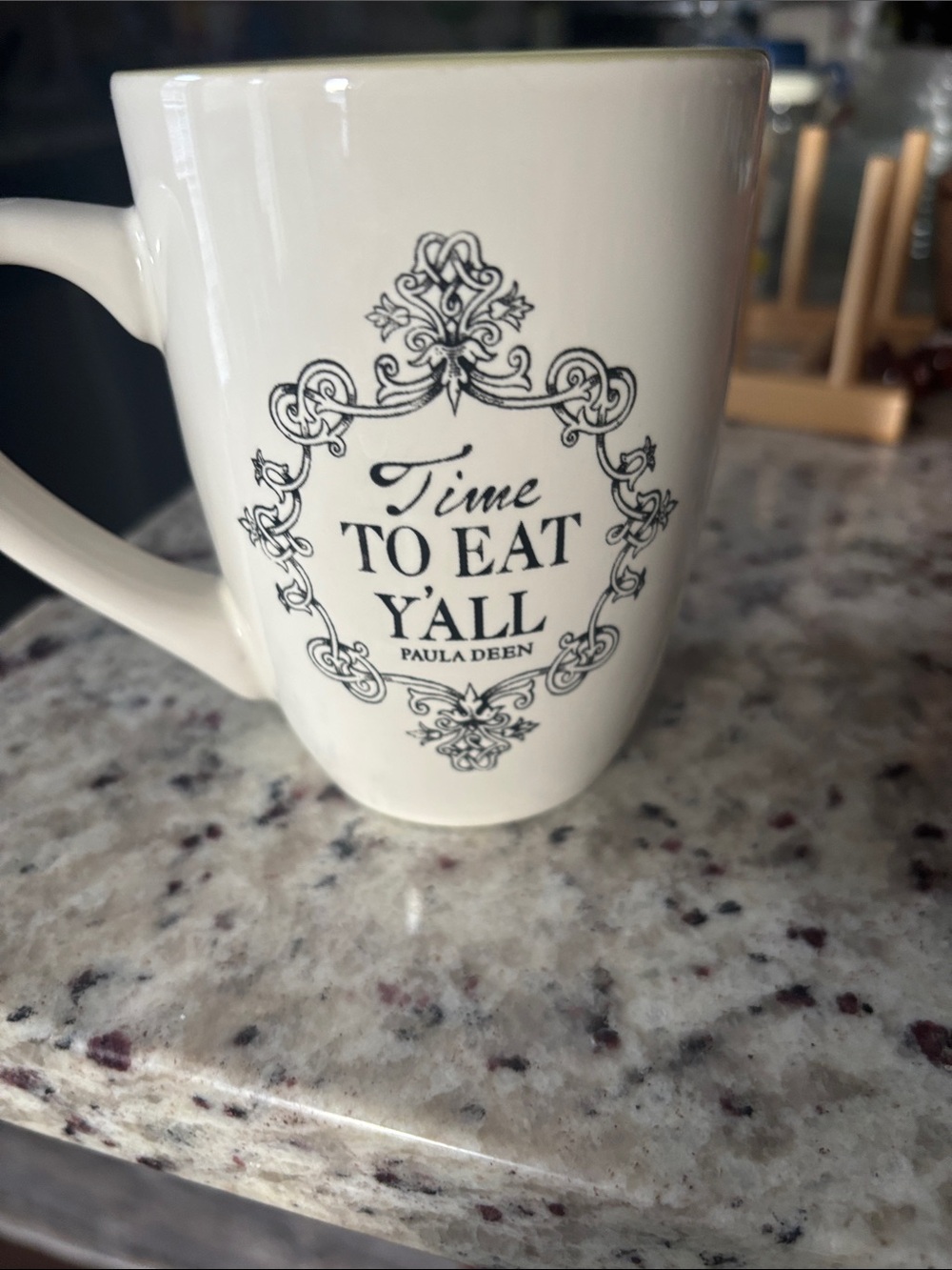 'Time To Eat Y'all' White Ceramic Mug